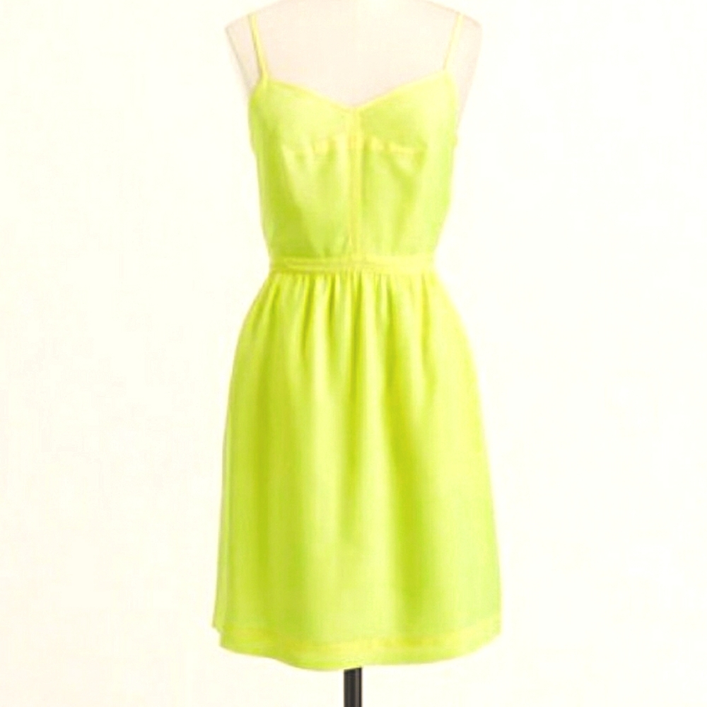 J. Crew BNWT Women's Seaside Neon Cami Dress, 6
